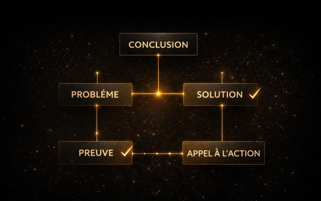 Structure argumentation plaidoirie page de vente